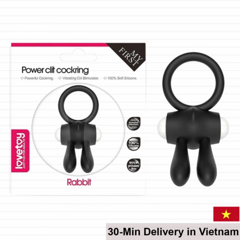 Lovetoy Rabbit Vibrating Penis Ring with Bunny Ears 
