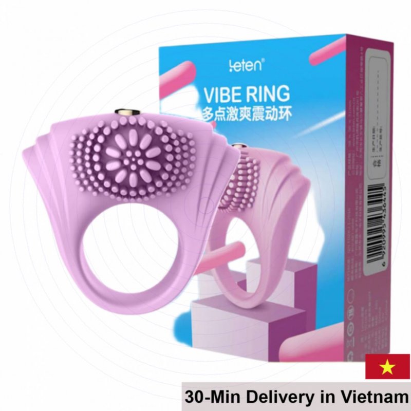 Leten Vibe Ring Spiked Vibrating Cock Enhancer 