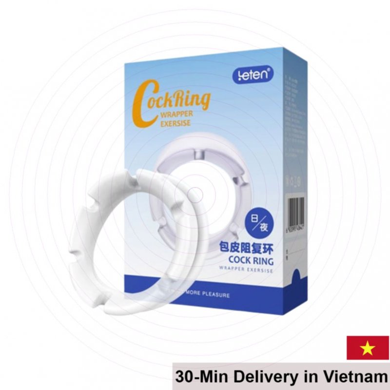 Leten Cock Ring Silicone Delay & Pleasure Enhancer 