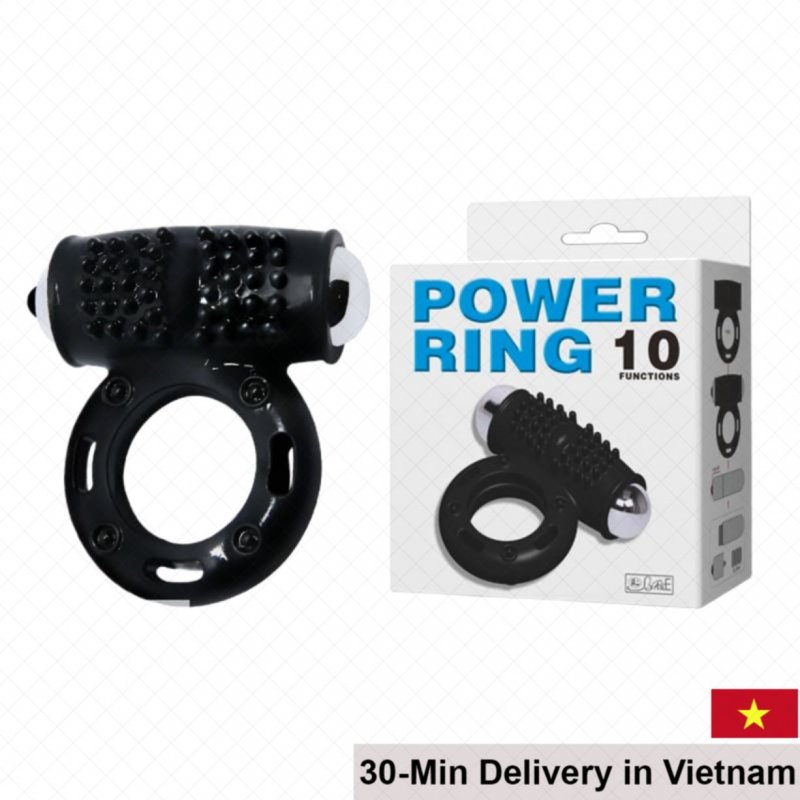 Baile Power Ring 10 Mode Strong Silicone Vibrator 