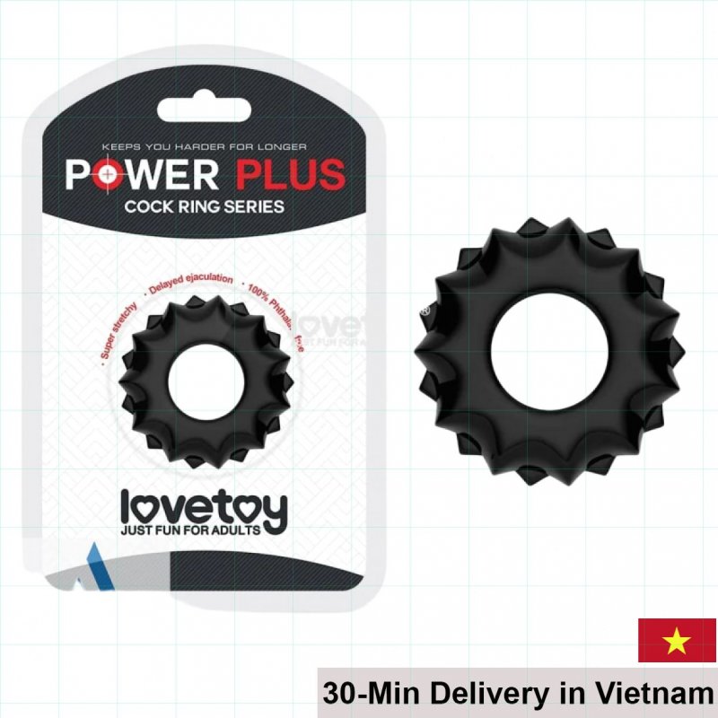 Lovetoy Power Plus Delay Ring Silicone Sex Enhancer 