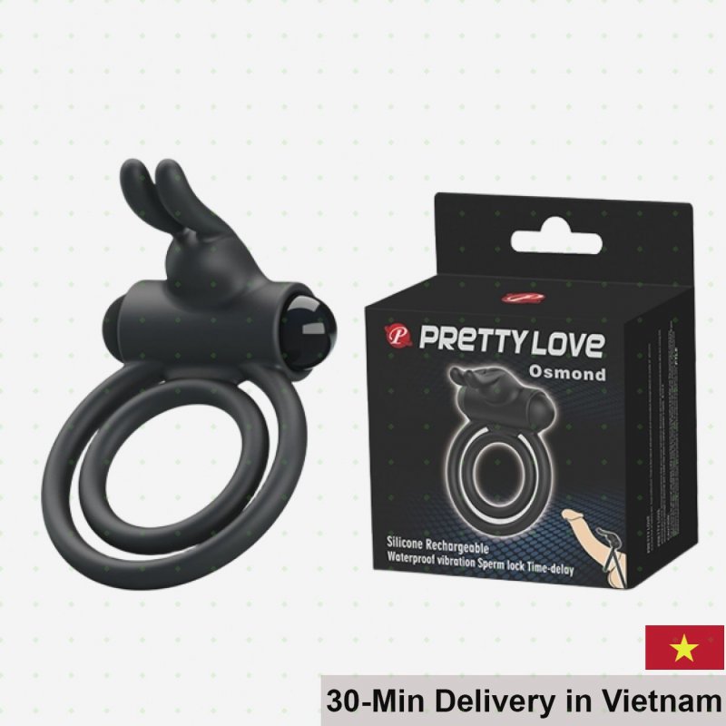 Prettylove Osmond Dual Strap Vibrating Ring - Comfortable Fit 