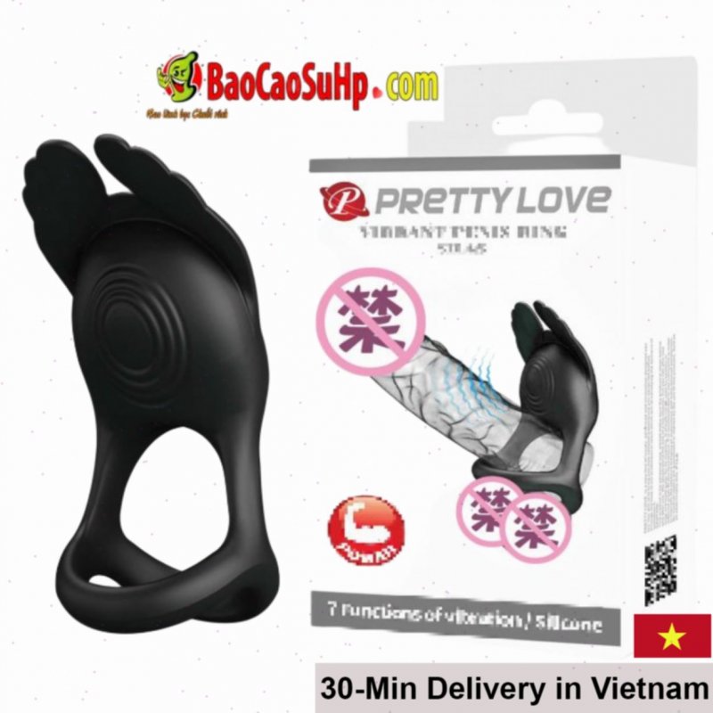 Prettylove Silla 7-mode Ring Vibrator Prolong Male Performance 