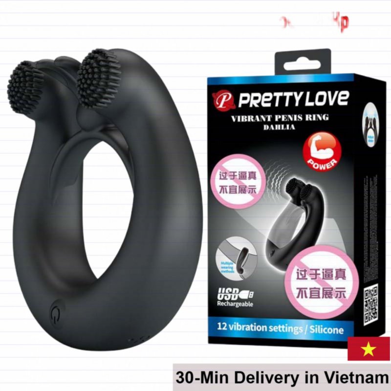 Baile Prettylove Dual Motor Vibrating Master Ring 12 Modes 