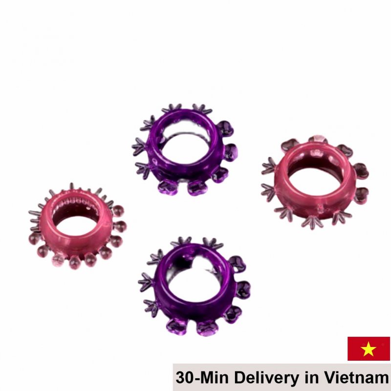 Soft Silicone Cock Rings Set 4 for Enhanced Performance 