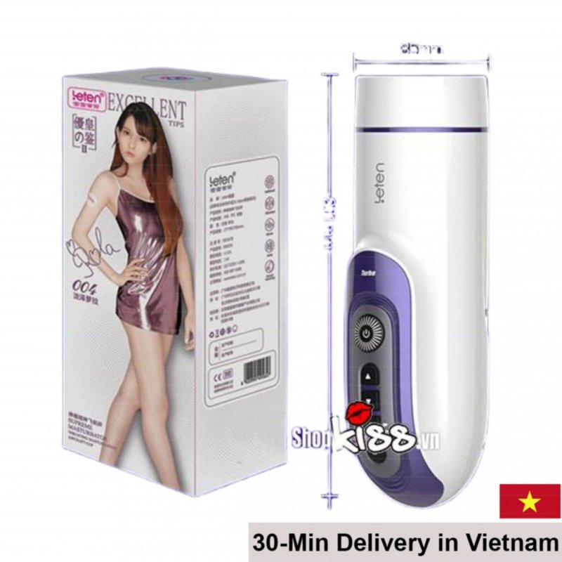 Leten AD33N Auto Masturbator Heat Sound Vibration Toy 