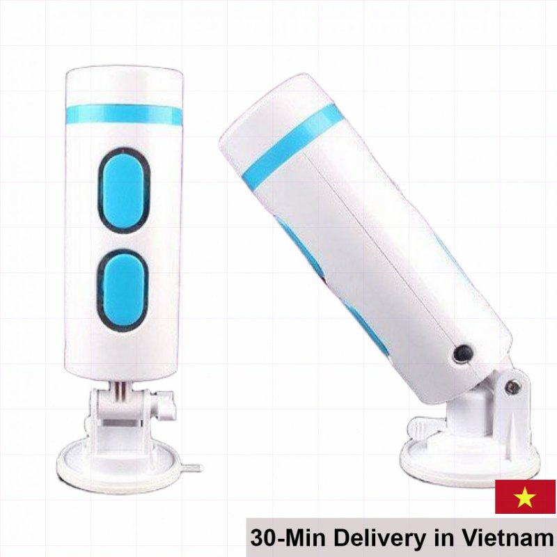 Japanese Dual Vibrating Wall-Mount Male Masturbator Cup 