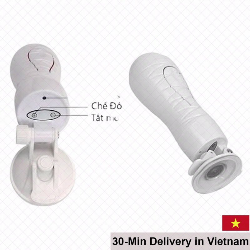 Crazy Bull Flora Wall-Mount Squeeze and Vibrating Male Masturbator 