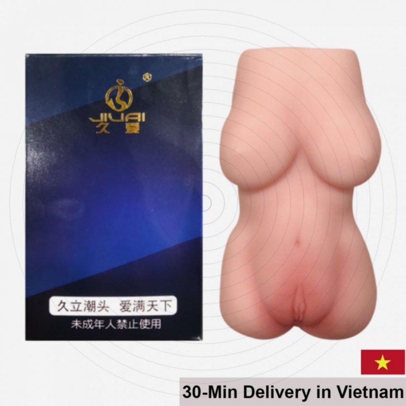 Jiuai Realistic Silicone Breast and Vaginal Masturbator 