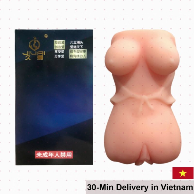Jiuai 06 silicone realistic breast and vaginal male masturbator 