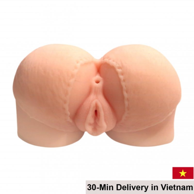 Long Love 1.2kg Silicone Butt & Dual Orifice Masturbator 
