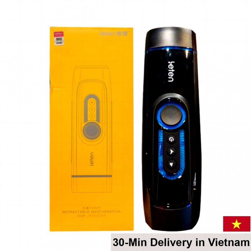 Leten Retractable Automatic Silicone Realistic Masturbator 