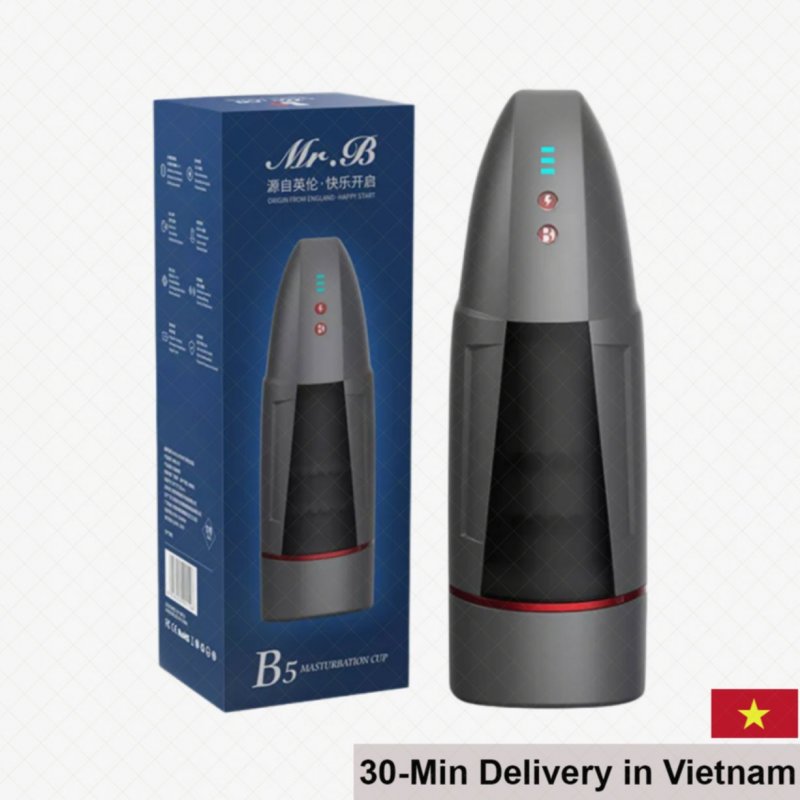 Mr.B B5 Multi-Function Rechargeable Soft Silicone Masturbator 