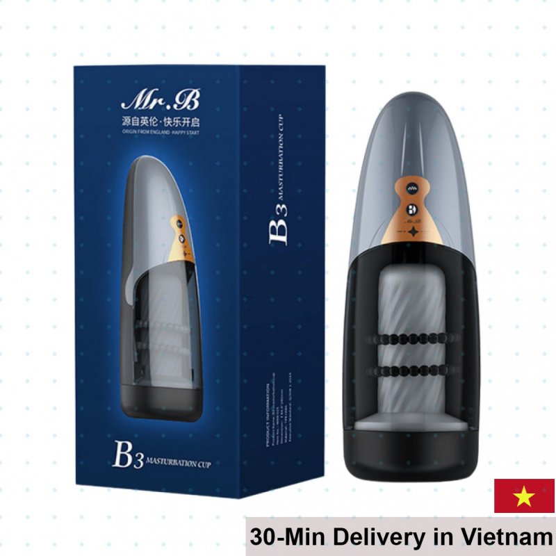 Mr.B B3 Multi-Function Auto Vibrating Male Masturbator 