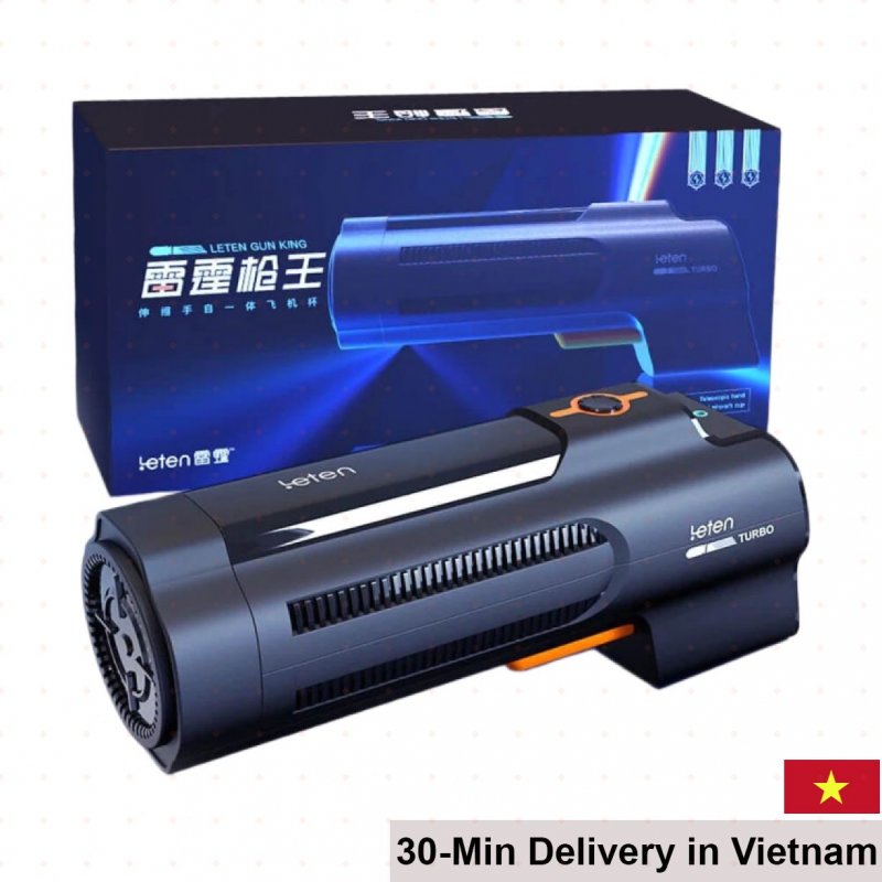 Leten King Of The Gun Auto Vagina Vibrator with 10 Modes 