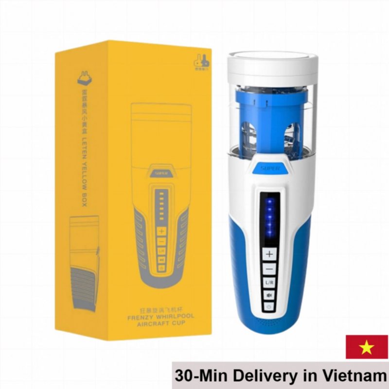Leten Frenzy Whirlpool Multifunctional Male Masturbator Cup 