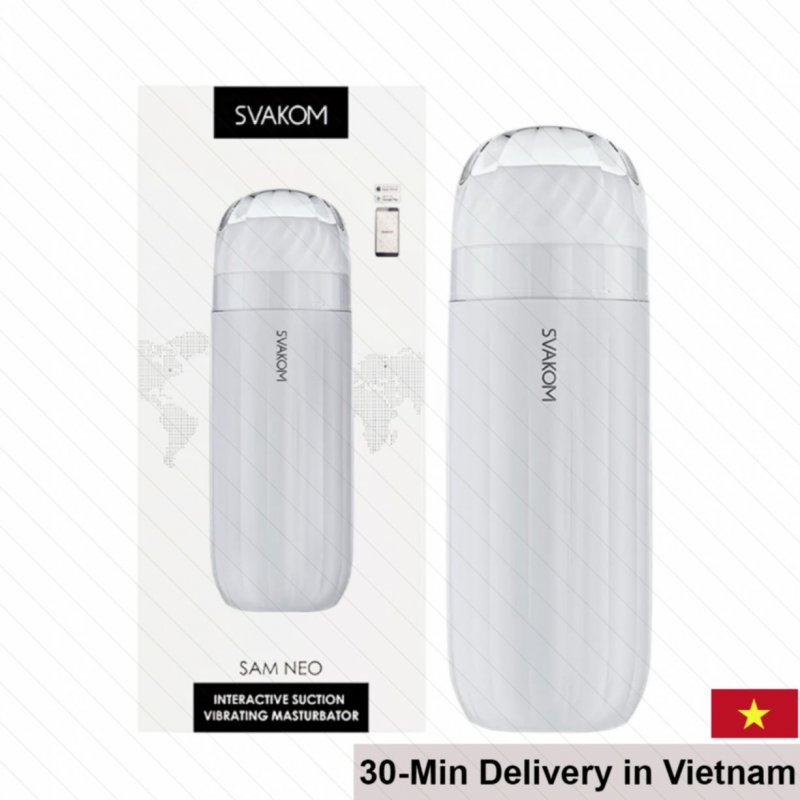 Svakom Sam Neo White Smart 5 Pattern Suction Male Masturbator 