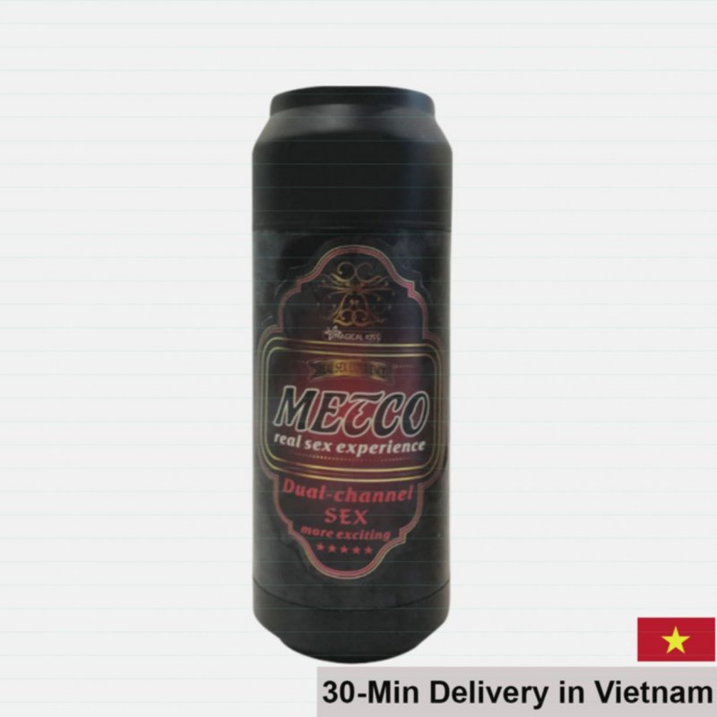 Magical Kiss Black Beer Can Silicone Realistic Toy 