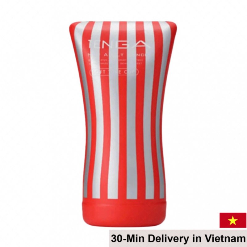 Tenga Red White Compact Tight Silicone Male Masturbator 