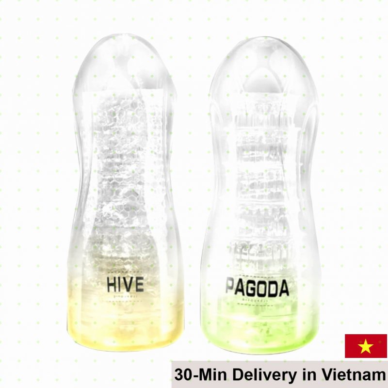 Hive Pagoda Transparent Male Masturbator Realistic Feeling 