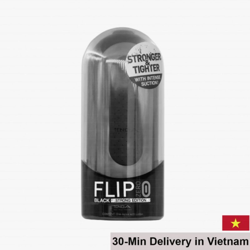 Tenga Flip Zero Black Strong Edition Realistic Masturbator 