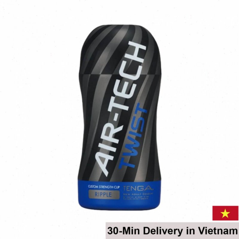 Tenga Air-Tech Twist Blue Spiral Masturbator Realistic Feel 