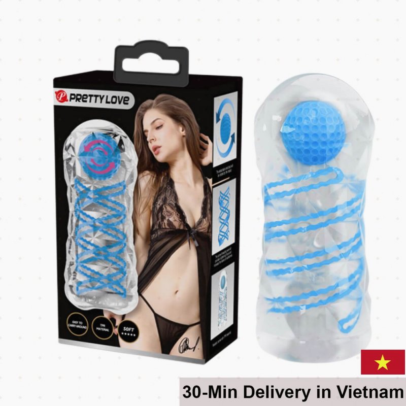 Pretty Love Fantasy Blue Realistic Masturbator Soft Silicone 