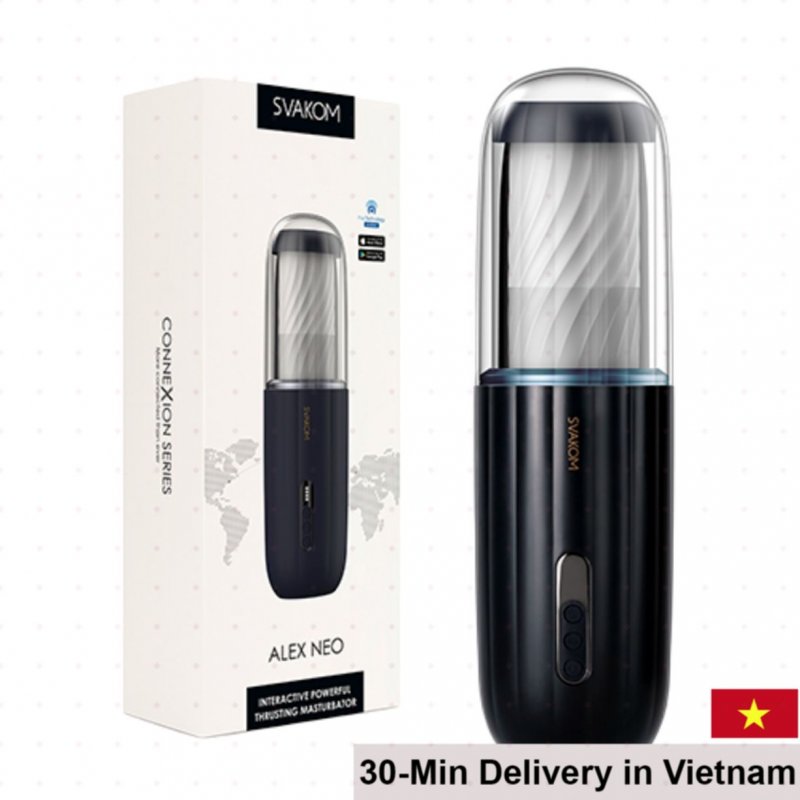 Svakom Alex Neo ergonomically designed advanced male masturbator app enabled 