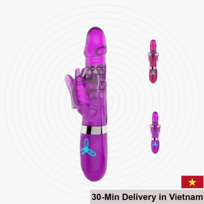 Dibe Purple Premium Realistic Strap-On Dildo 