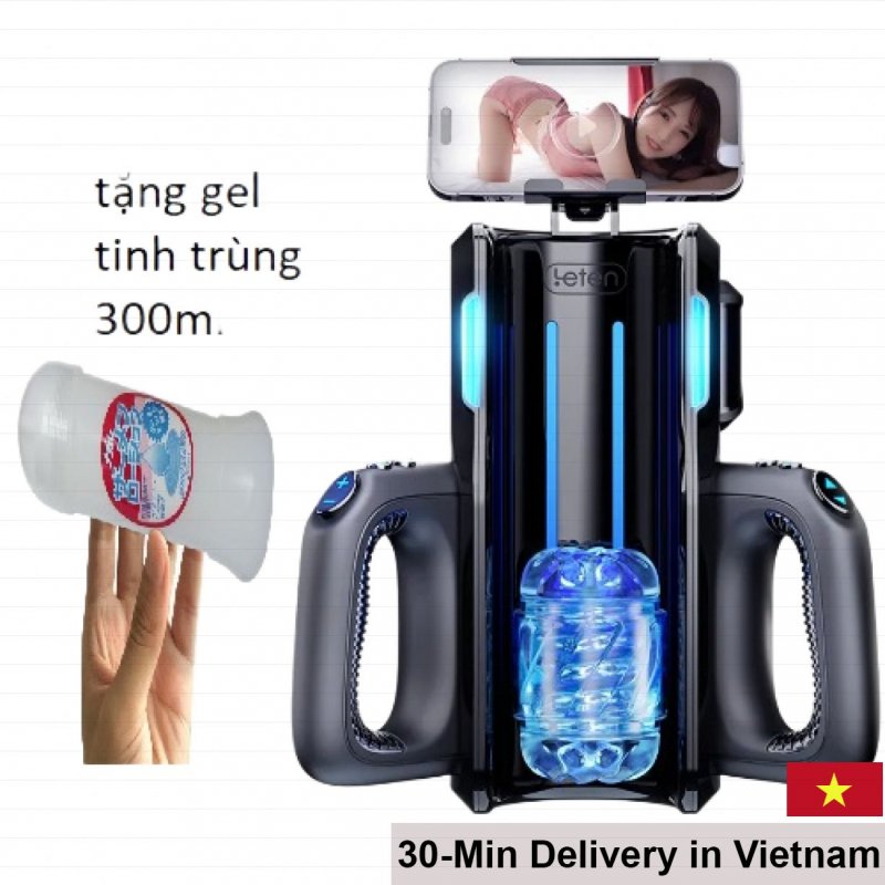 Leten King Pro Strong High Frequency Thrusting Male Masturbator 