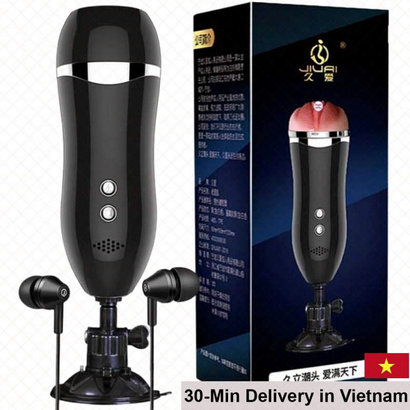 Jiuai Wallmount Realistic Vibrating Masturbator with Sound 