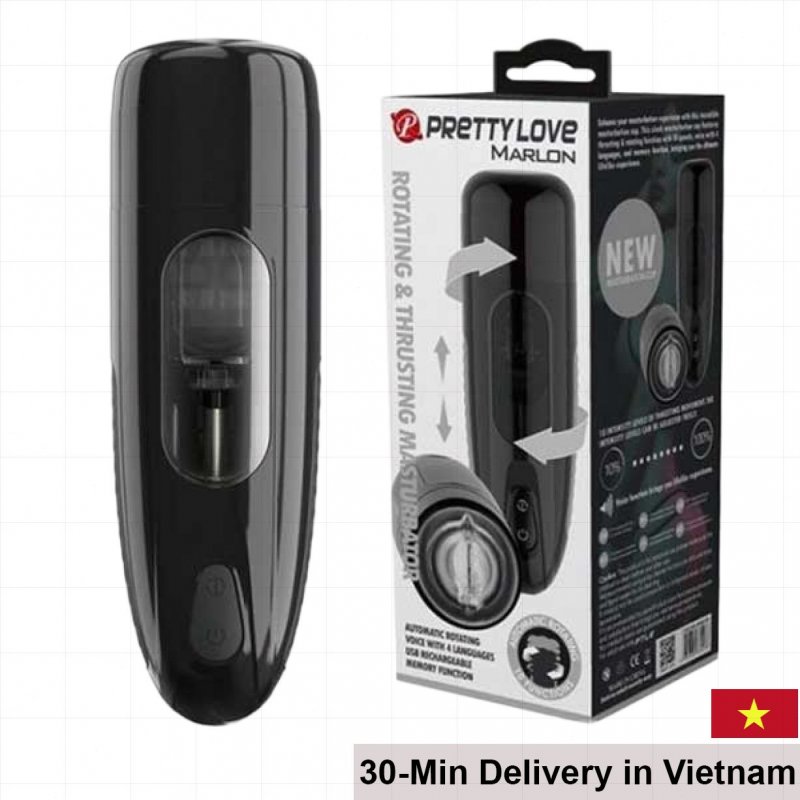 Pretty Love Marlon Vibrating Sucking Masturbator 10 Modes 