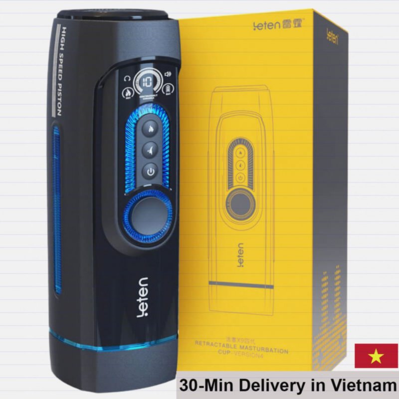 Leten X9-IV heated suction thrust vibrating multifunction male masturbator 