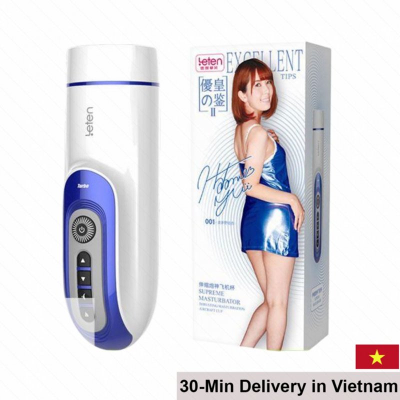 Leten Excellent Heated Automatic Sound Male Sex Toy 