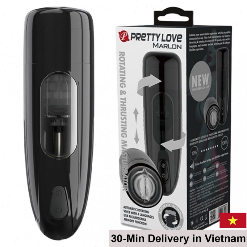 Pretty Love Marlon Masturbator Squeeze & Vibrate ABS Silicon Toy 