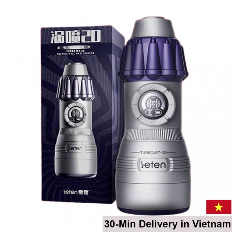 Leten Turbojet 20 Sucking Vibrating Male Masturbator Enhanced Stimulation 