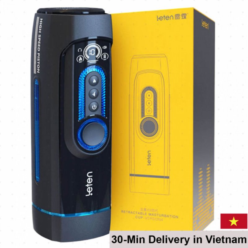 Leten X9-IV Auto Thrusting Suction Male Masturbator Heated Strong Vibrator 