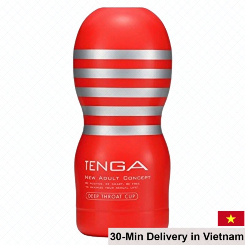 Tenga Deep Throat Silicone Masturbator Cup 13x7cm Realistic 