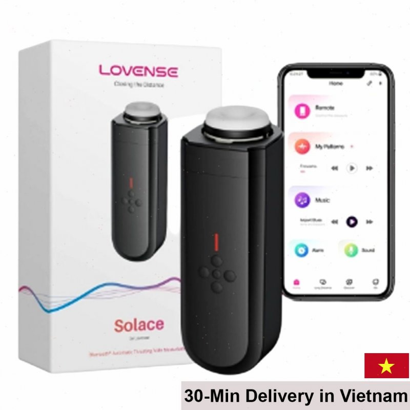 Lovense Solace High-Tech App-Controlled Heated Male Masturbator 