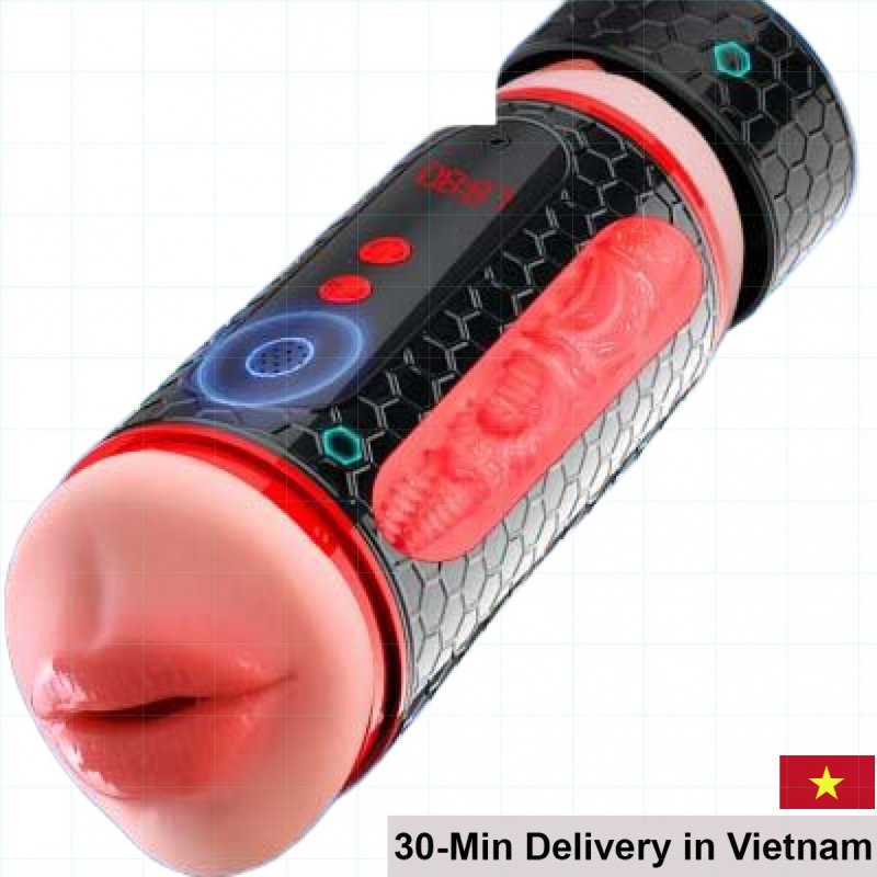 Jiuai Airplane Cup 5D dual-ended masturbator with LCD, exciting sensations 