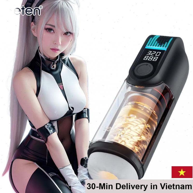 Leten Thunder Black Hole Pro Automatic Thrusting Heated Male Masturbator 