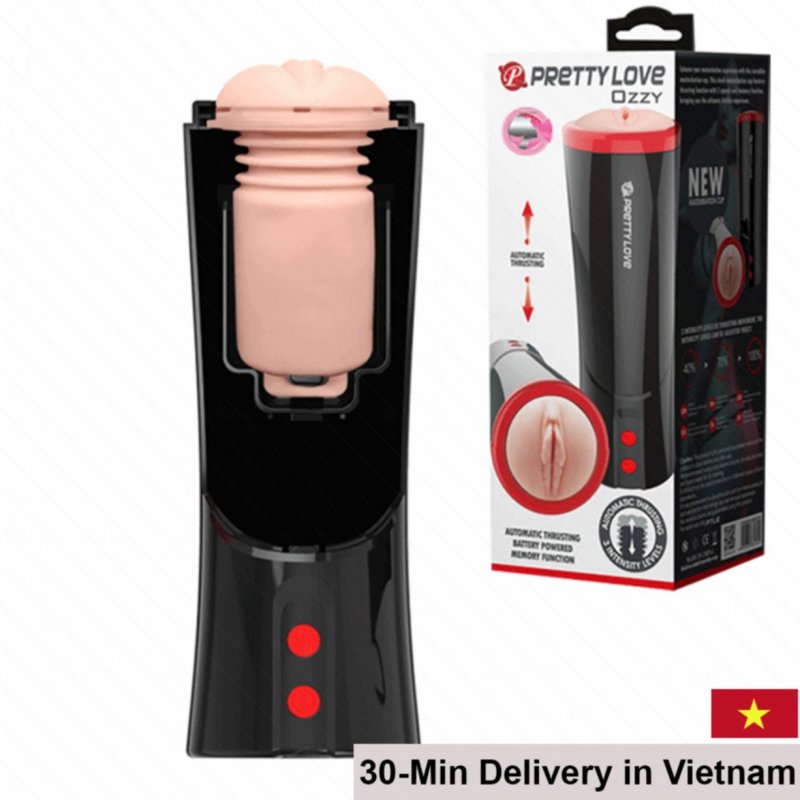Prettylove Ozzy Auto Thrusting Vibrating Male Masturbator 