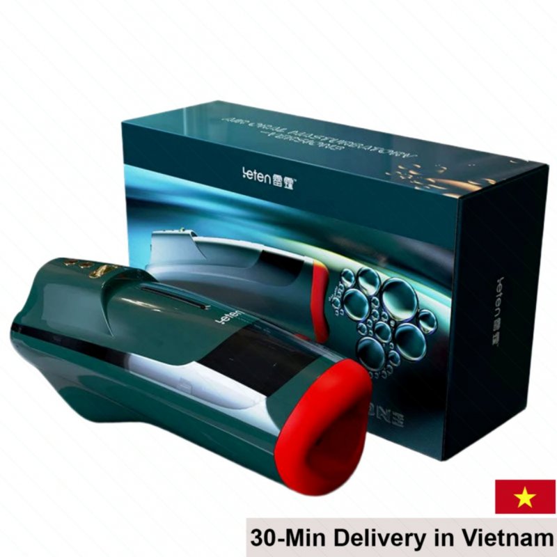 Leten Air Auto Masturbator Mouth Simulation Heat Squeeze Vibe 