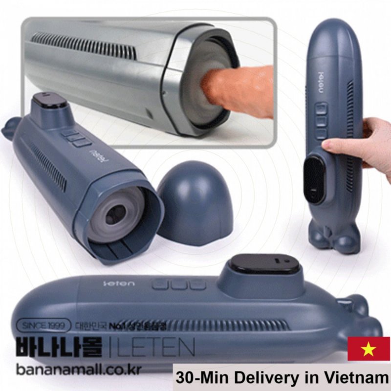 Leten Submerge auto thrust vibrating moaning male masturbator toy 