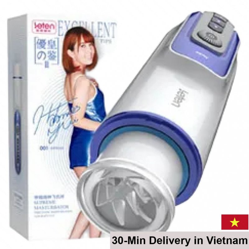 Leten Turbo powerful male thrusting vibrating USB rechargeable toy 