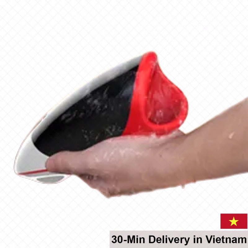 Leten Erotic Lips USB Rechargeable Male Oral Toy 