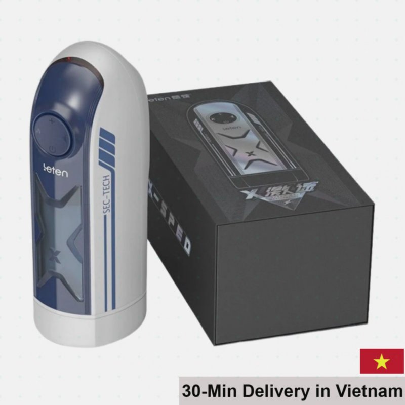 Leten X-Speed 10 Mode Heated Thrusting Male Masturbator 
