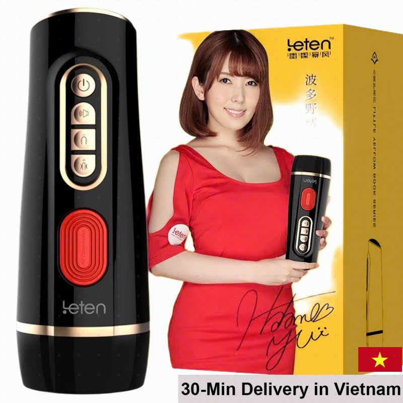 Leten JAV 5 Auto-Thrust Vibrating Realistic Male Masturbator 