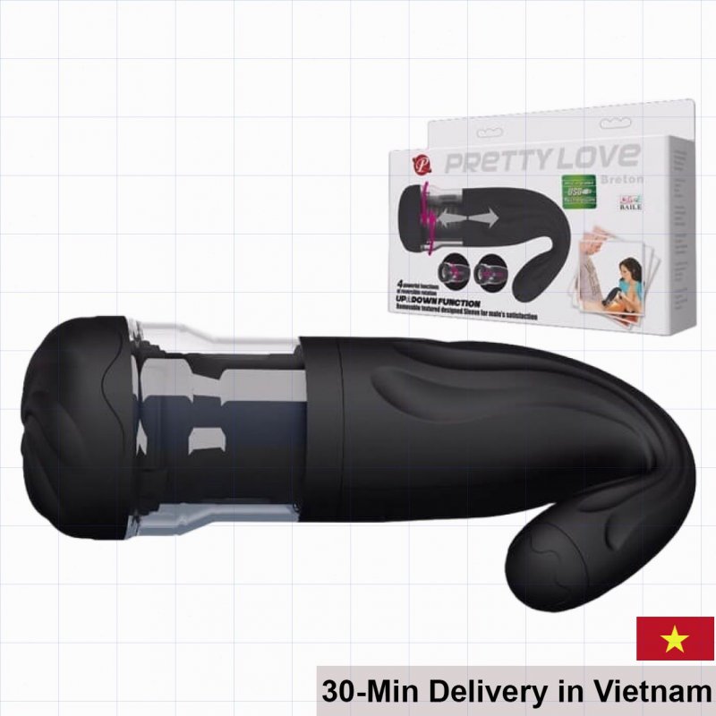 Pretty Love Breton Automatic Male Massage Rotating Toy 