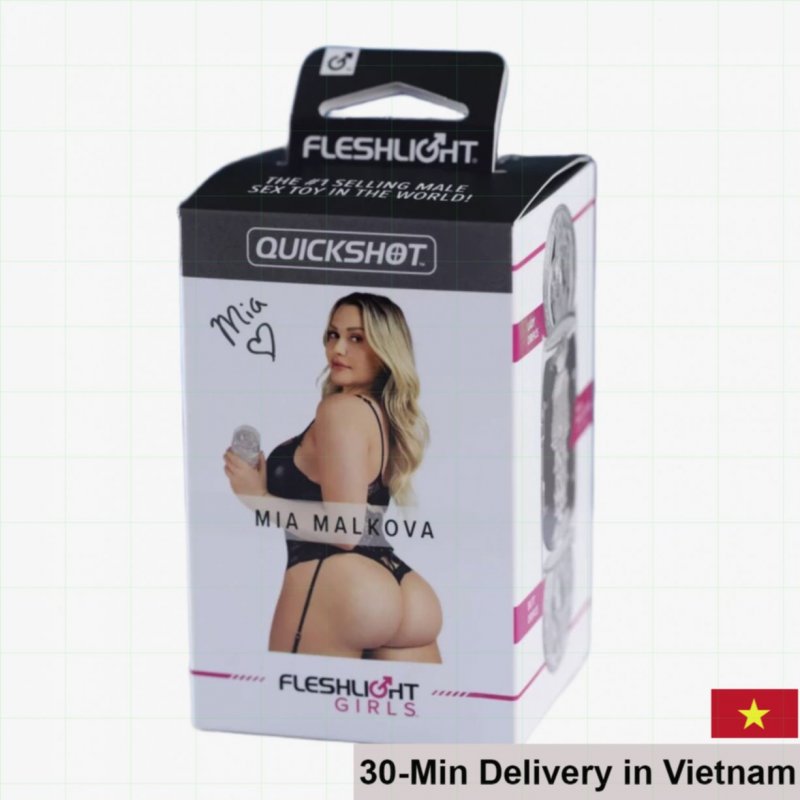Fleshlight Quickshot Mia Malkova Clear Compact Male Masturbator 